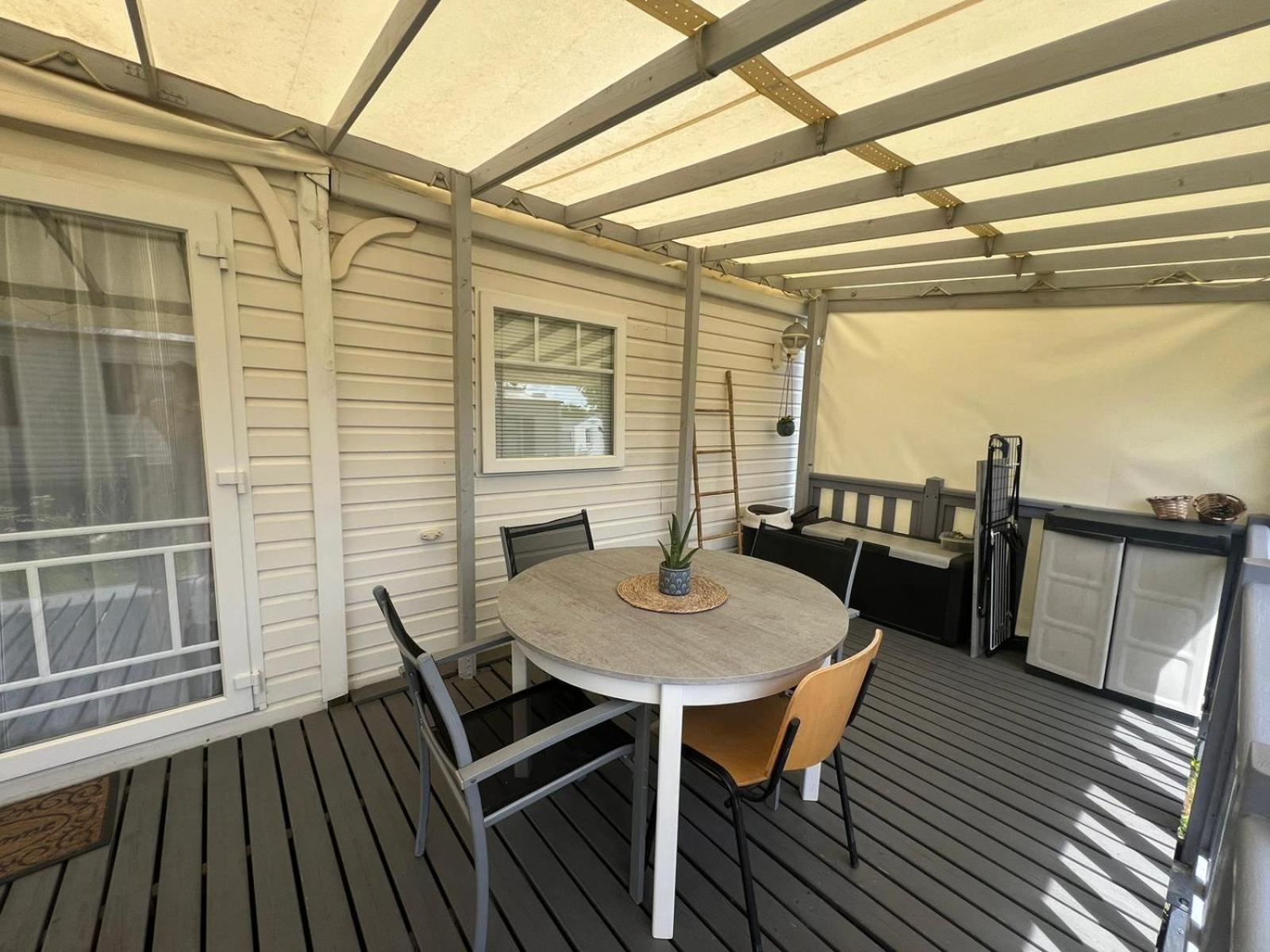 Mobil Home Camping Mimizan Extérieur photo